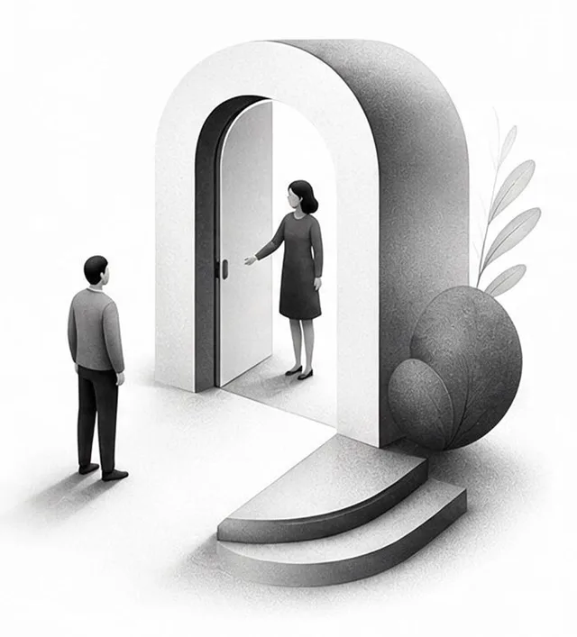 Illustration d'un accès sur invitation